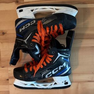 CCM Tacks Classic Skates with Orange Laces